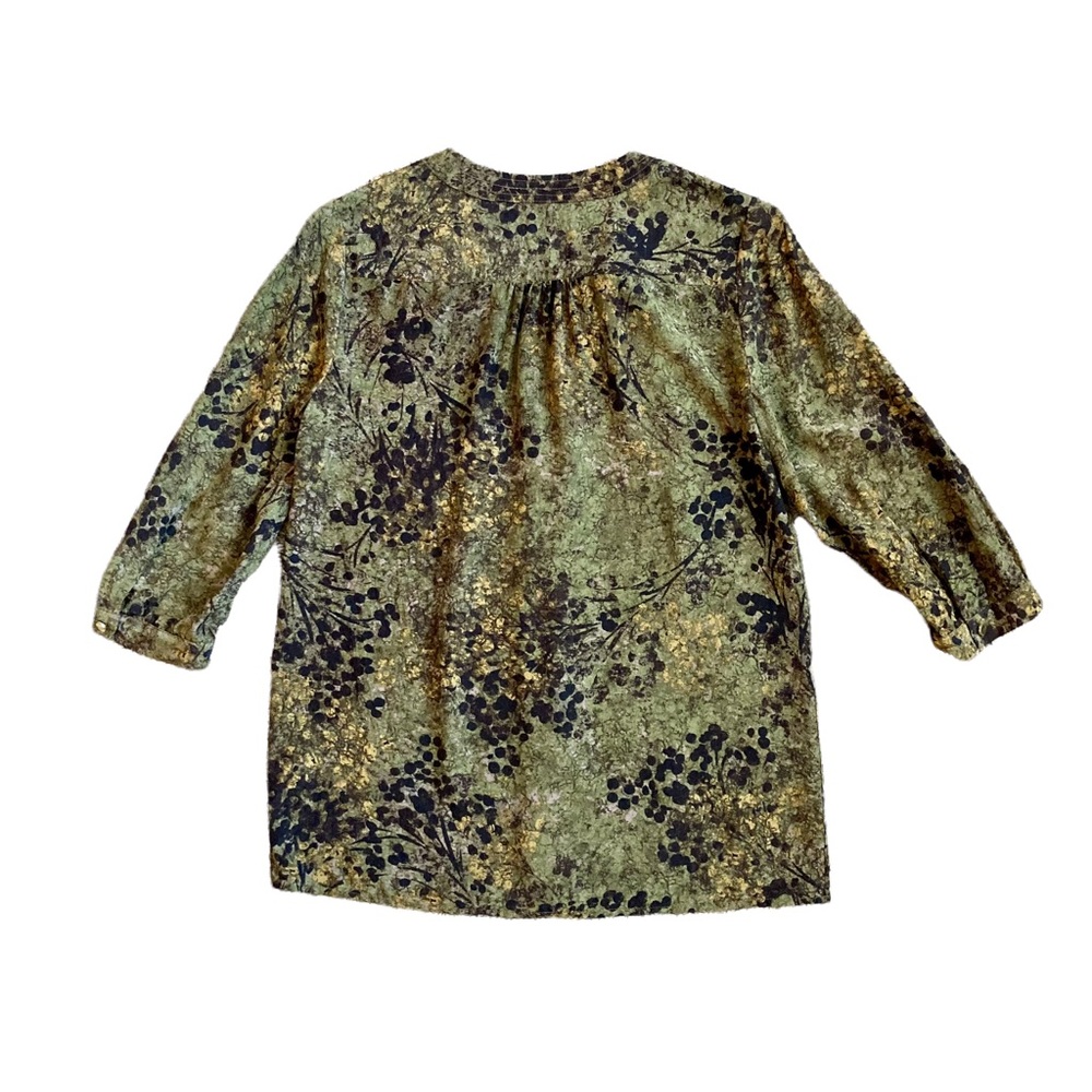 Banana Republic Women’s silk olive green quarter length sleeve blouse - S - Picture 11 of 12